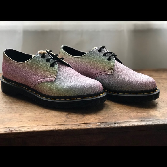 1461 Dr. Martens Glitter Pu Shoes - Multi Glitter - Picture 3 of 6